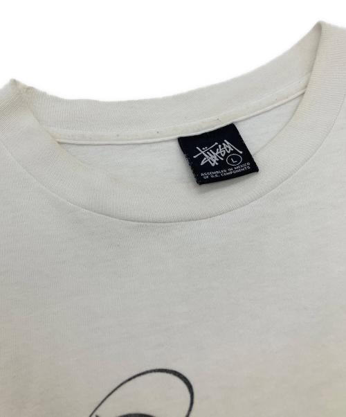 stussy（ステューシー）stussy (ステューシー) 00ｓオールドロゴTシャツ ホワイト サイズ:Lの古着・服飾アイテム
