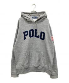 POLO（ポロ）の古着「ロゴパーカー」｜グレー