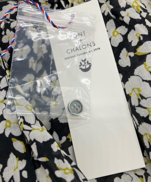 PONT DE CHALONS（ポンデシャロン）PONT DE CHALONS (ポンデシャロン) フラワープリントノースリーブワンピース ブラック サイズ:Freeの古着・服飾アイテム
