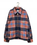 Carhartt WIPカーハート ワークインプログレス）の古着「KYRON SHIRT JACKET」｜オレンジ×ブルー