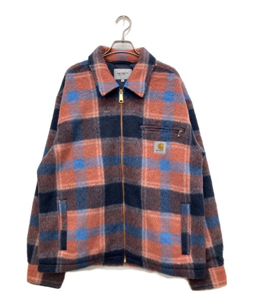 Carhartt WIP（カーハート ワーク イン プログレス）Carhartt WIP (カーハート ワークインプログレス) KYRON SHIRT JACKET オレンジ×ブルー サイズ:Lの古着・服飾アイテム