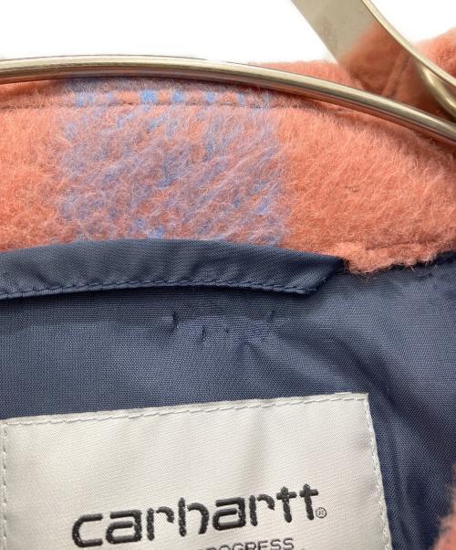 Carhartt WIP（カーハート ワーク イン プログレス）Carhartt WIP (カーハート ワークインプログレス) KYRON SHIRT JACKET オレンジ×ブルー サイズ:Lの古着・服飾アイテム