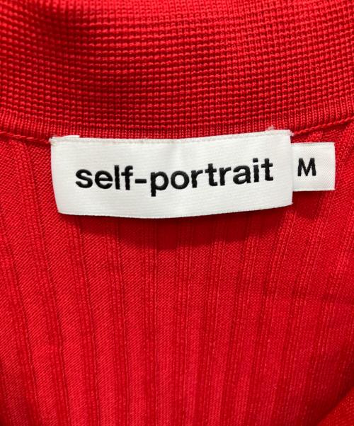 SELF PORTRAIT（セルフ ポートレイト）SELF PORTRAIT (セルフ ポートレイト) ニットワンピース レッド サイズ:Mの古着・服飾アイテム