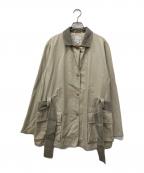 ARMANI COLLEZIONIアルマーニ コレツィオーニ）の古着「切替ステンカラーコート」｜ベージュ