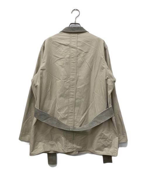 ARMANI COLLEZIONI（アルマーニ コレツィオーニ）ARMANI COLLEZIONI (アルマーニ コレツィオーニ) 切替ステンカラーコート ベージュ サイズ:14の古着・服飾アイテム