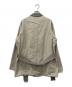 ARMANI COLLEZIONI (アルマーニ コレツィオーニ) 切替ステンカラーコート ベージュ サイズ:14：4000円