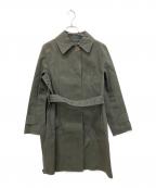 MARGARET HOWELL×MACKINTOSHマーガレットハウエル×マッキントッシュ）の古着「ゴム引きステンカラーコート」｜カーキ