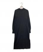 CABANキャバン）の古着「コットンカシミヤニットワンピース」｜ブラック