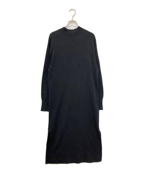 CABAN（キャバン）CABAN (キャバン) コットンカシミヤニットワンピース ブラック サイズ:Sの古着・服飾アイテム
