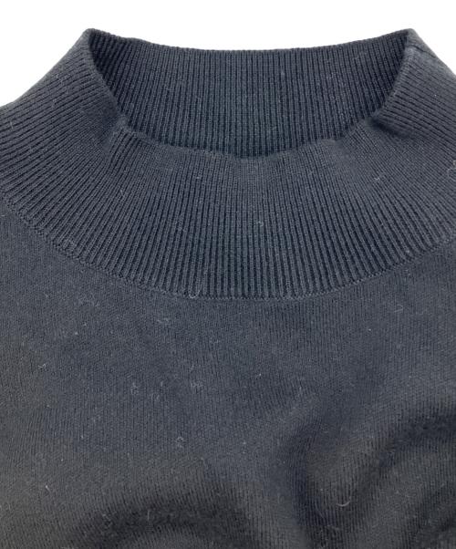 CABAN（キャバン）CABAN (キャバン) コットンカシミヤニットワンピース ブラック サイズ:Sの古着・服飾アイテム