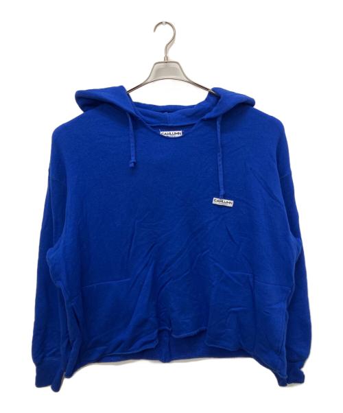 CAHLUMN（カウラム）CAHLUMN (カウラム) プルオーバーパーカー ブルー サイズ:XXLの古着・服飾アイテム