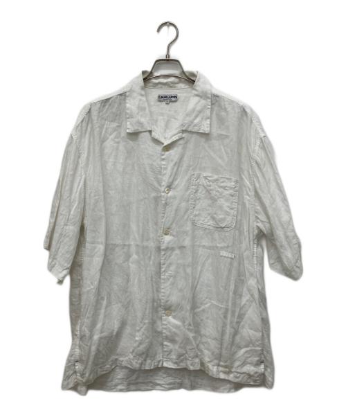 CAHLUMN（カウラム）CAHLUMN (カウラム) リネンシャツ ホワイト サイズ:XXLの古着・服飾アイテム