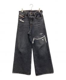 DIESEL（ディーゼル）の古着「007F6 STRAIGHT JEANS」｜ブラック
