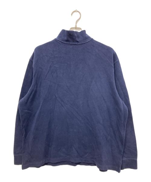 POLO RALPH LAUREN（ポロ・ラルフローレン）POLO RALPH LAUREN (ポロ・ラルフローレン) ハーフジップスウェット ネイビー サイズ:XLの古着・服飾アイテム