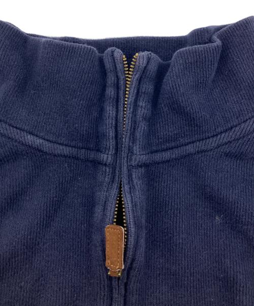 POLO RALPH LAUREN（ポロ・ラルフローレン）POLO RALPH LAUREN (ポロ・ラルフローレン) ハーフジップスウェット ネイビー サイズ:XLの古着・服飾アイテム