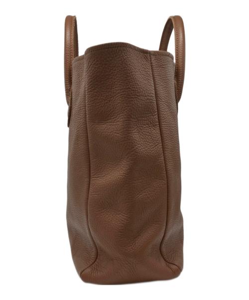 YOUNG & OLSEN The DRYGOODS STORE（ヤングアンドオルセン ザ ドライグッズストア）YOUNG & OLSEN The DRYGOODS STORE (ヤングアンドオルセン ザ ドライグッズストア) EMBOSSED LEATHER TOTE M ブラウンの古着・服飾アイテム