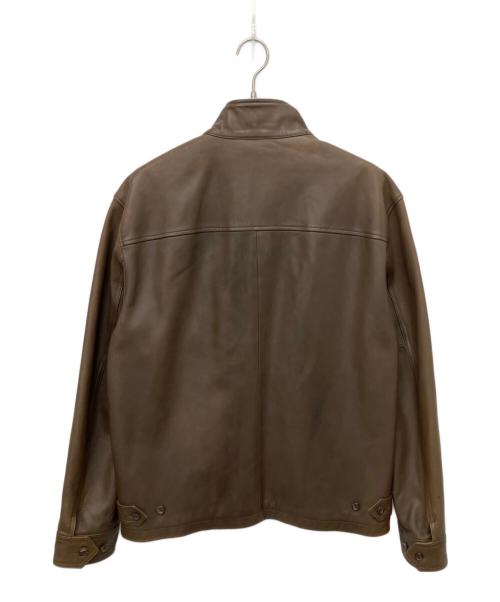 POLO RALPH LAUREN（ポロ・ラルフローレン）POLO RALPH LAUREN (ポロ・ラルフローレン) レザースイングトップ ブラウン サイズ:XLの古着・服飾アイテム