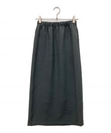 UNITED ARROWS & SONS（ユナイテッドアローズ＆サンズ）の古着「Ⅰ LINE SKIRT」｜グリーン