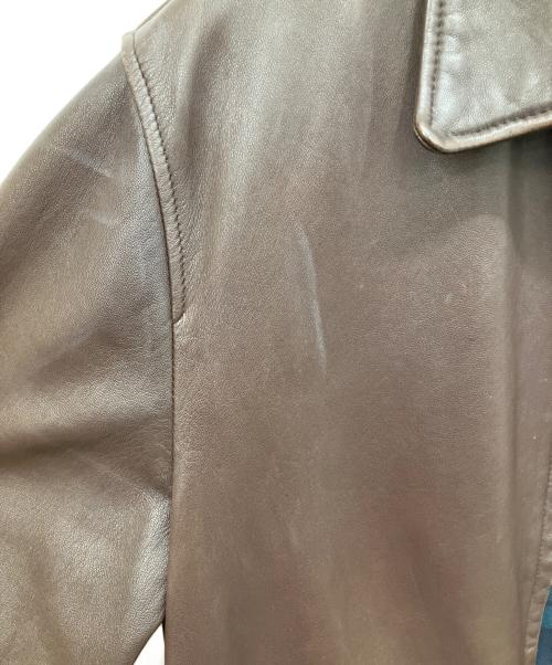 POLO RALPH LAUREN（ポロ・ラルフローレン）POLO RALPH LAUREN (ポロ・ラルフローレン) シープレザージャケット ブラウン サイズ:Sの古着・服飾アイテム