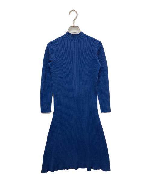 CFCL（シーエフシーエル）CFCL (シーエフシーエル) リブニットロング長袖ワンピース ブルー サイズ:1の古着・服飾アイテム
