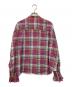 Vivienne Westwood RED LABEL (ヴィヴィアンウエストウッドレッドレーベル) ハートフリルチェックシャツブラウス ピンク サイズ:M：15000円