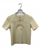 AURALEEオーラリー）の古着「WETSUIT JERSEY LACE UP」｜イエロー