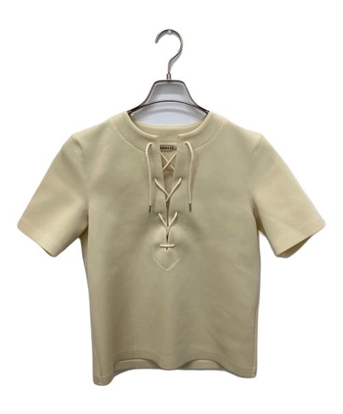 AURALEE（オーラリー）AURALEE (オーラリー) WETSUIT JERSEY LACE UP イエロー サイズ:1の古着・服飾アイテム
