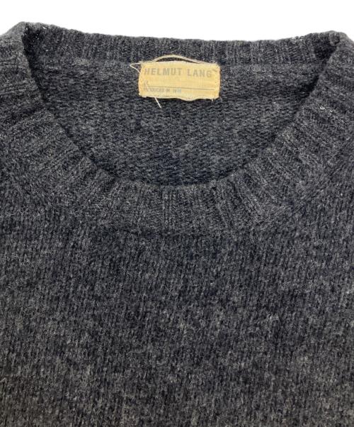 HELMUT LANG JEANS（ヘルムートラングジーンズ）HELMUT LANG JEANS (ヘルムートラングジーンズ) 99AW本人期ミドルゲージニット グレー サイズ:Mの古着・服飾アイテム