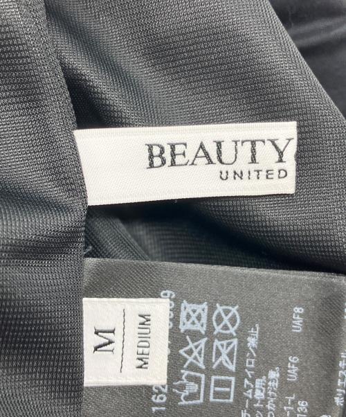 BEAUTY&YOUTH（ビューティーアンドユース）BEAUTY&YOUTH (ビューティーアンドユース) シャーリングタイトスカート ブラック サイズ:Mの古着・服飾アイテム