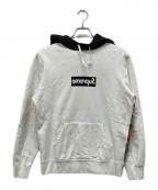 SUPREME×COMME des GARCONS SHIRTシュプリーム×コムデギャルソンシャツ）の古着「Box Logo Pullover Hooded Sweatshirt」｜ホワイト