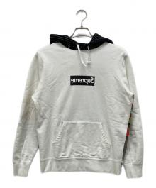 SUPREME×COMME des GARCONS SHIRT（シュプリーム×コムデギャルソンシャツ）の古着「Box Logo Pullover Hooded Sweatshirt」｜ホワイト