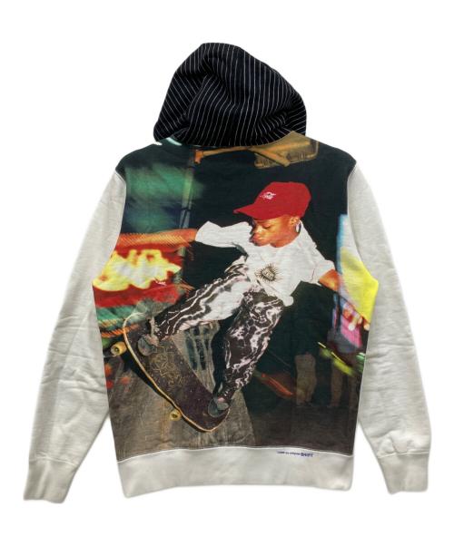 SUPREME（シュプリーム）SUPREME (シュプリーム) COMME des GARCONS SHIRT (コムデギャルソンシャツ) Box Logo Pullover Hooded Sweatshirt ホワイト サイズ:Sの古着・服飾アイテム