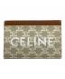CELINE（セリーヌ）の古着「トリオンフキャンバスロゴカードホルダー」｜ベージュ