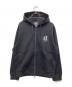 ARMANI EXCHANGE（アルマーニ エクスチェンジ）の古着「ICON ジップアップフーデッドスウェットシャツ」｜ブラック