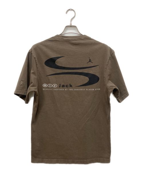 JORDAN（ジョーダン）JORDAN (ジョーダン) TRAVIS SCOTT (トラヴィススコット) Tシャツ オリーブ サイズ:Sの古着・服飾アイテム