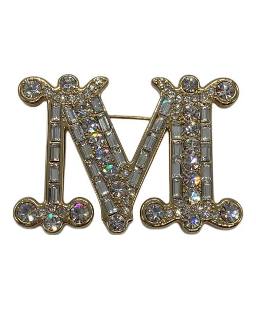 MaxMara（マックスマーラ）MaxMara (マックスマーラ) クリスタル ブローチ - Optical whiteの古着・服飾アイテム