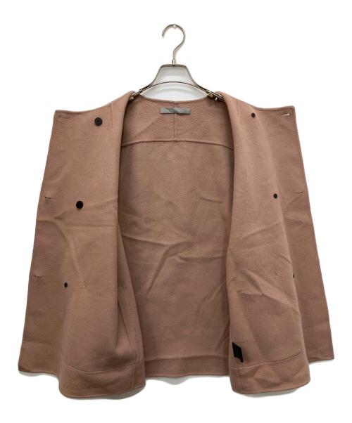 theory luxe（セオリーリュクス）theory luxe (セオリーリュクス) ダブルノーカラーコート ピンク サイズ:38の古着・服飾アイテム
