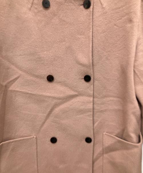 theory luxe（セオリーリュクス）theory luxe (セオリーリュクス) ダブルノーカラーコート ピンク サイズ:38の古着・服飾アイテム