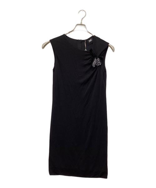 DOLCE & GABBANA（ドルチェ＆ガッバーナ）DOLCE & GABBANA (ドルチェ＆ガッバーナ) 半袖ワンピース ブラック サイズ:44 未使用品の古着・服飾アイテム