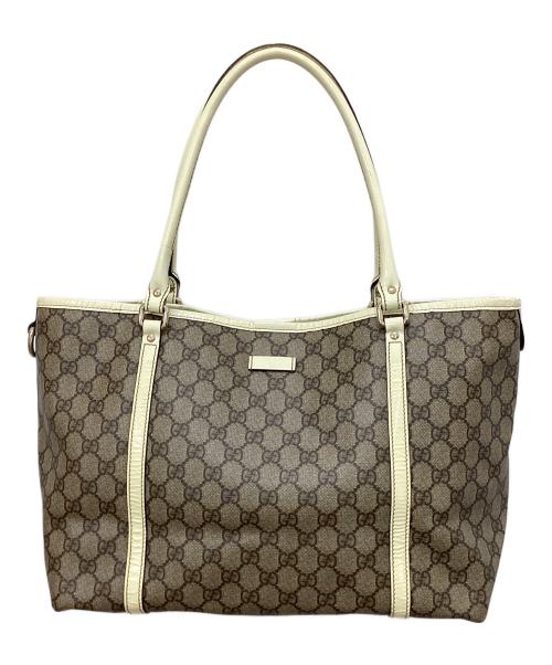 GUCCI（グッチ）GUCCI (グッチ) GGスプリームトートバッグ ベージュの古着・服飾アイテム