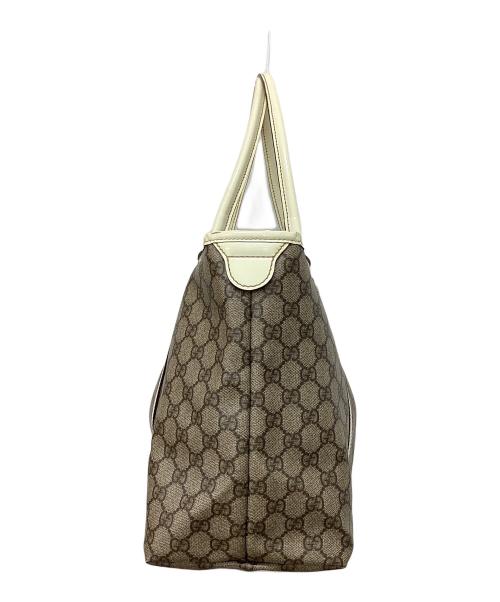 GUCCI（グッチ）GUCCI (グッチ) GGスプリームトートバッグ ベージュの古着・服飾アイテム