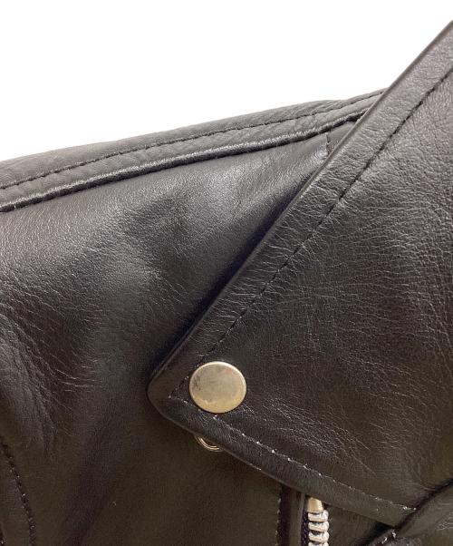 HORN WORKS（ホーンワークス）HORN WORKS (ホーンワークス) ダブルライダースジャケット ブラック サイズ:Lの古着・服飾アイテム