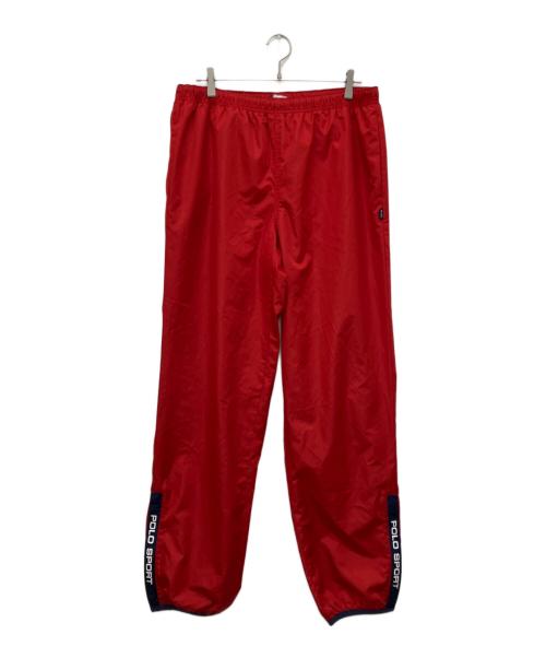 POLO SPORT（ポロスポーツ）POLO SPORT (ポロスポーツ) 90ｓナイロンパンツ レッド サイズ:XLの古着・服飾アイテム