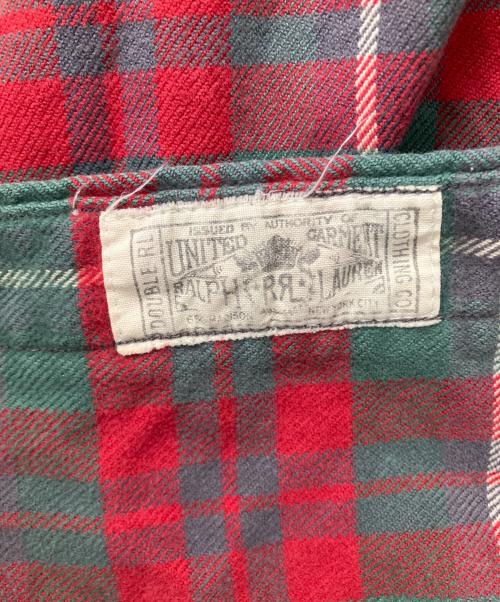 RRL（ダブルアールエル）RRL (ダブルアールエル) ネルシャツ レッド サイズ:Mの古着・服飾アイテム