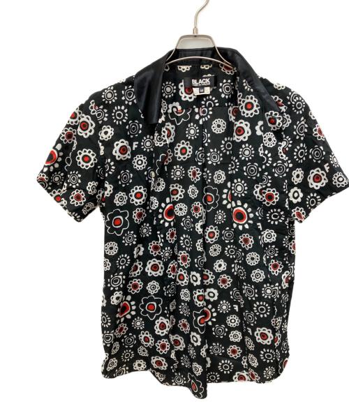BLACK COMME des GARCONS（ブラックコムデギャルソン）BLACK COMME des GARCONS (ブラックコムデギャルソン) S/S花柄シャツ ブラック サイズ:Mの古着・服飾アイテム
