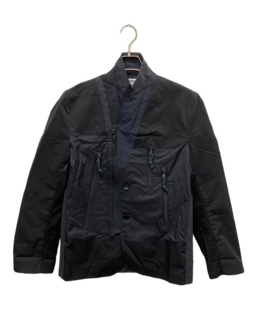 eYe COMME des GARCONS JUNYAWATANABE MAN（アイ コム デ ギャルソン ジュンヤ ワタナベ マン）eYe COMME des GARCONS JUNYAWATANABE MAN (アイ コム デ ギャルソン ジュンヤ ワタナベ マン) 切替テーラードジャケット ブラック サイズ:Sの古着・服飾アイテム