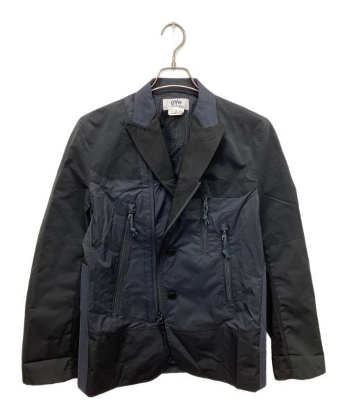 eYe COMME des GARCONS JUNYAWATANABE MAN（アイ コム デ ギャルソン ジュンヤ ワタナベ マン）eYe COMME des GARCONS JUNYAWATANABE MAN (アイ コム デ ギャルソン ジュンヤ ワタナベ マン) 切替テーラードジャケット ブラック サイズ:Sの古着・服飾アイテム