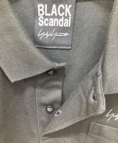 BLACK Scandal Yohji Yamamoto（ブラックスキャンダルヨウジヤマモト）BLACK Scandal Yohji Yamamoto (ブラックスキャンダルヨウジヤマモト) ポロシャツ ブラック サイズ:3の古着・服飾アイテム