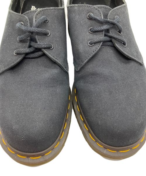 Dr.Martens（ドクターマーチン）Dr.Martens (ドクターマーチン) COMME des GARCONS (コムデギャルソン) 3ホールキャンバスシューズ ブラック サイズ:10の古着・服飾アイテム
