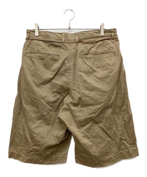 CAHLUMN（カウラム）CAHLUMN (カウラム) 2 Tuck Chino Shorts ブラウン サイズ:XLの古着・服飾アイテム
